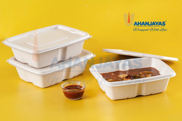 Compostable Bagasse Containers - Leak Proof in India